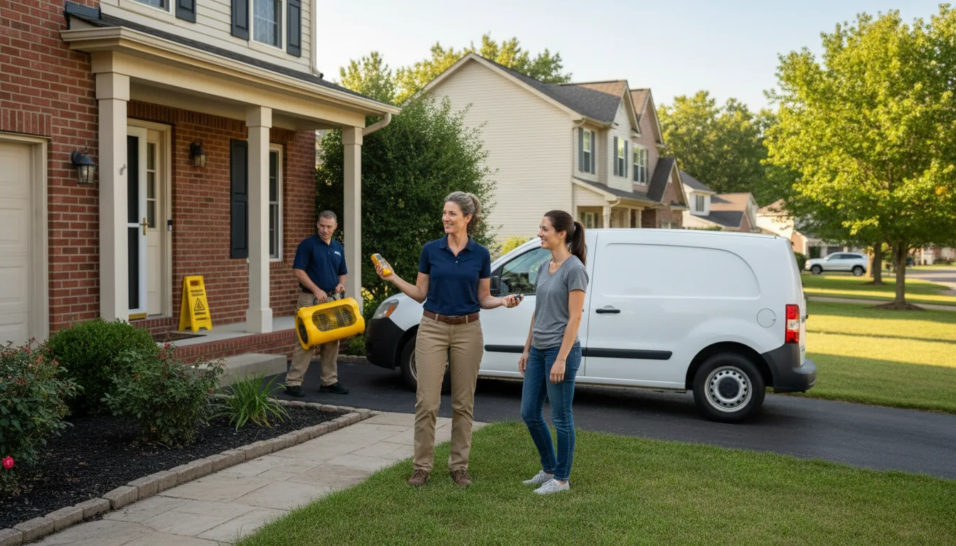 Residential water damage restoration in Chalfont, PA